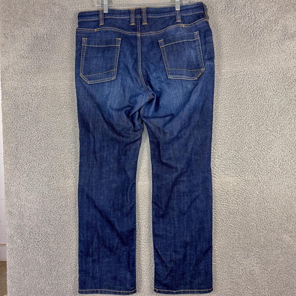 5.11 Tactical Defender Jeans Mens 36 Dark Wash Blue Denim Outdoor 74477 38x31 - Picture 4 of 14